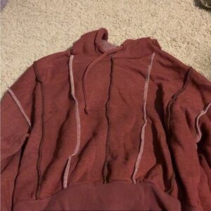 Women’s Burgundy Hoodie Sweater